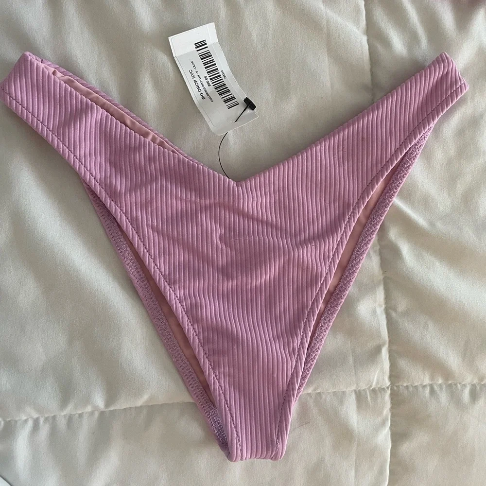 Frankie’s Bikinis Lilac Ribbed Two-Piece Bikini Set | NWT